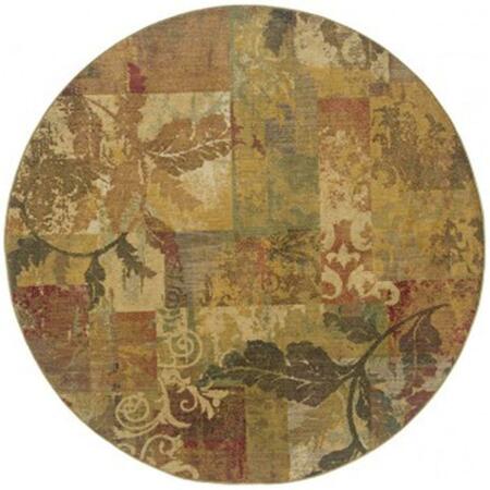 SPHINX BY ORIENTAL WEAVERS Area Rugs, Allure 059A1 8' Round Round - Green/ Red-Nylon A059A1235RDST